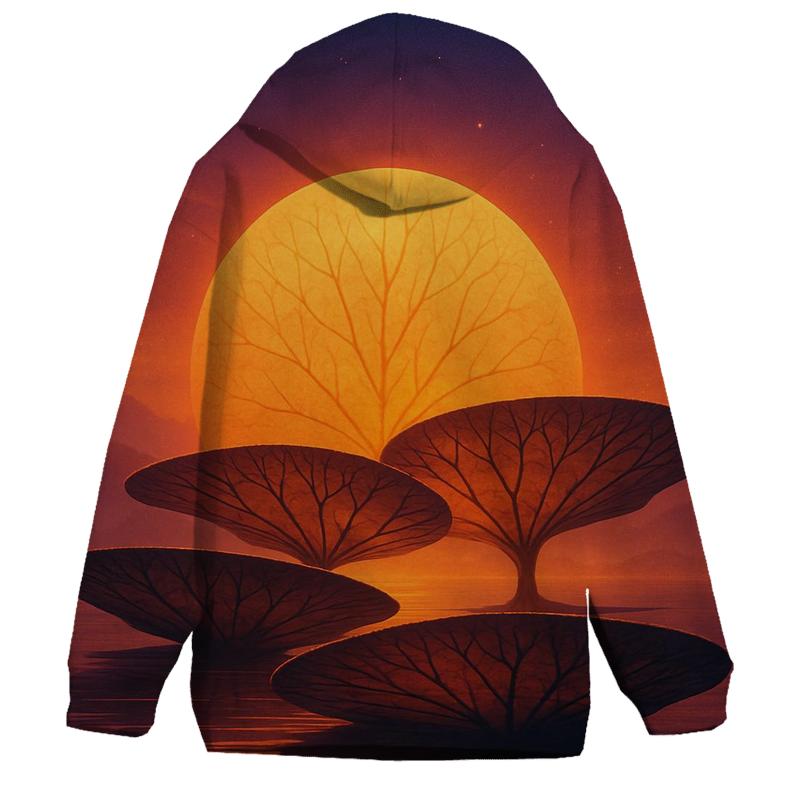 Sunset Bloom Above Floating Lily Isles hoodie trends