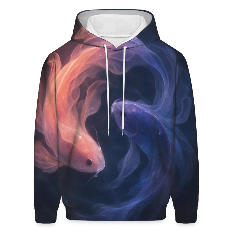 Iridescent Koi Nebula hoodie trends