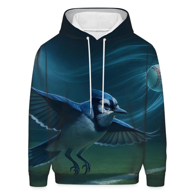 Midnight Outfield Blue Jays Glide printed hoodies