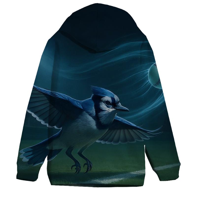 Midnight Outfield Blue Jays Glide printed hoodies