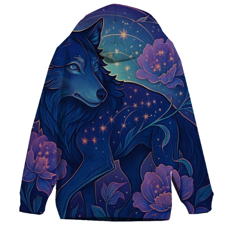 Nebula Bloom Tracker zip-up hoodies