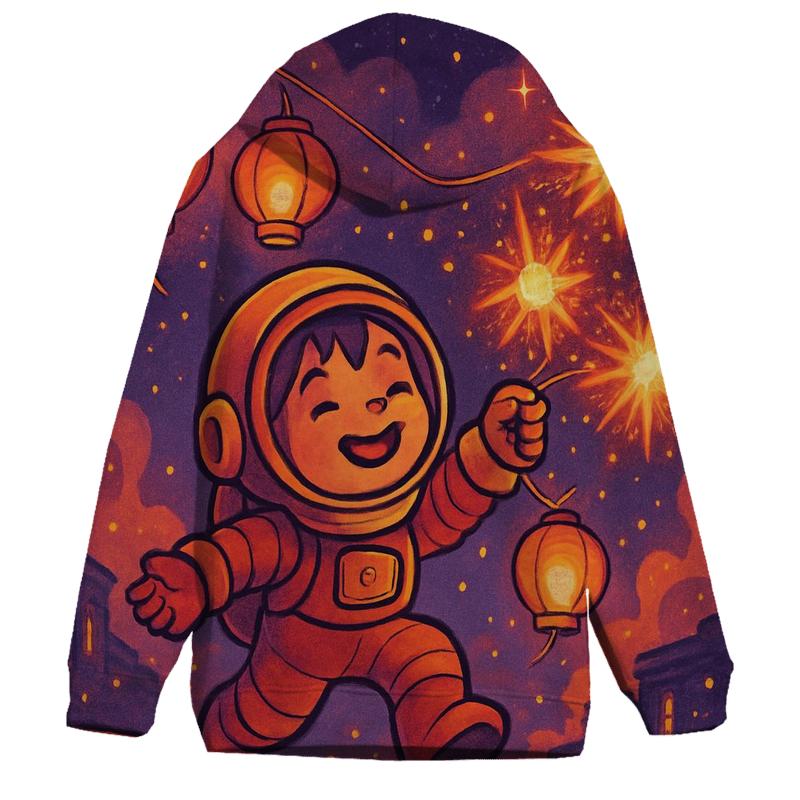 Supernova Paper Lantern Parade zip-up hoodies