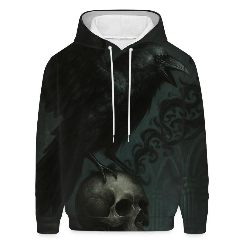 Raven Oracle In The Bone Chapel lightweight hoodies