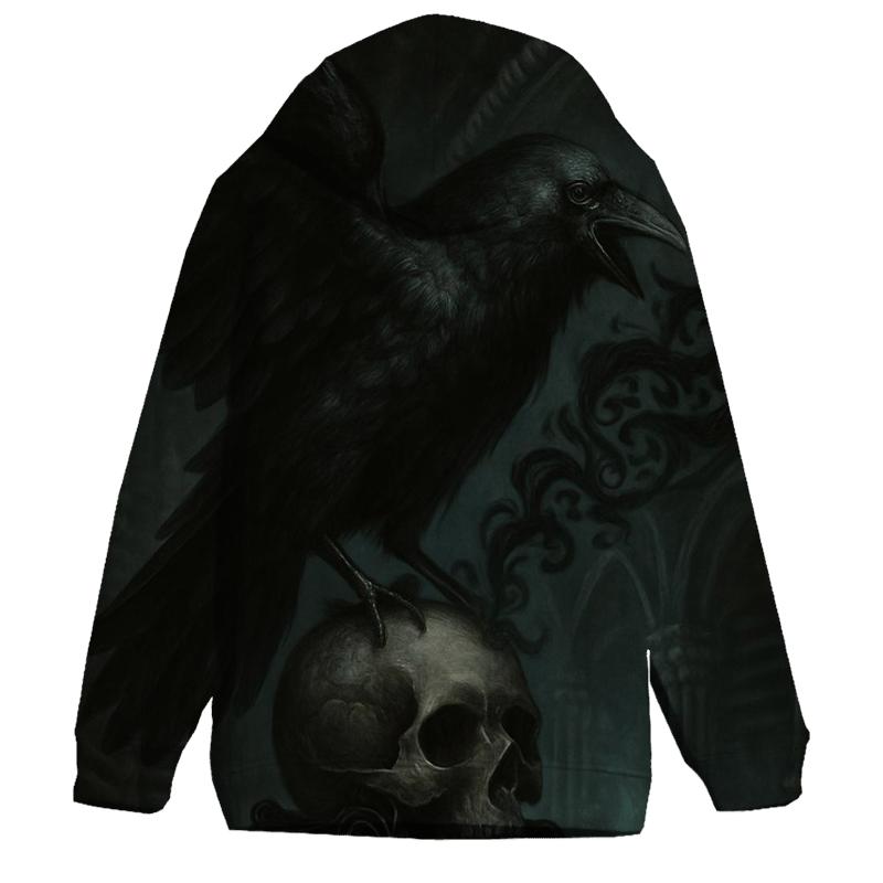 Raven Oracle In The Bone Chapel lightweight hoodies