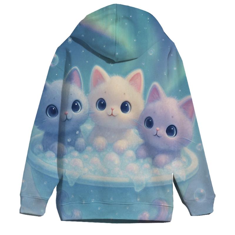 Aurora Bubble Bath Kittens hoodies fashion