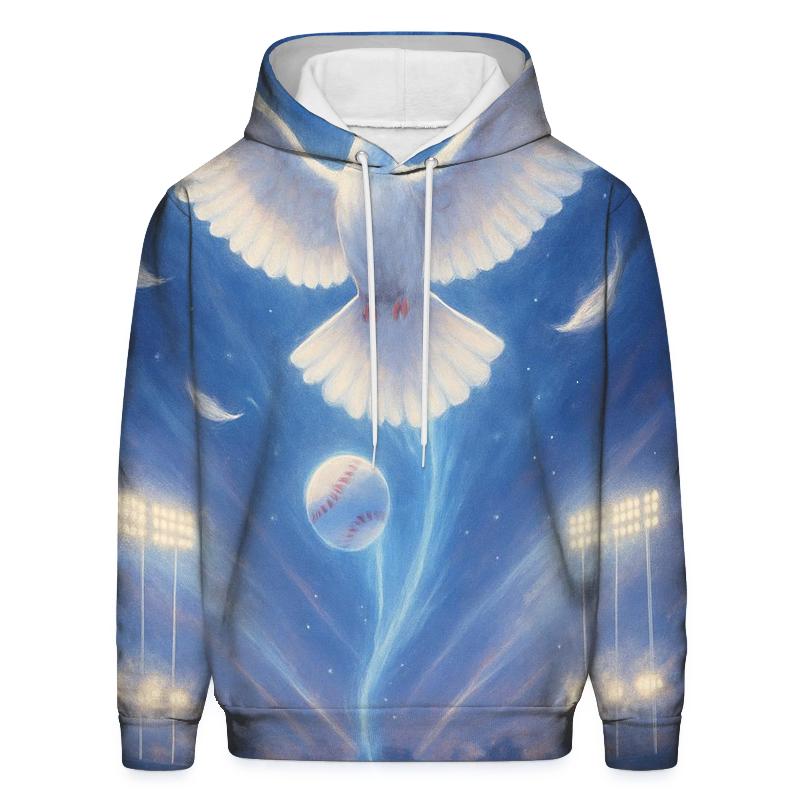 Dove Over Diamond Radiance graphic hoodies