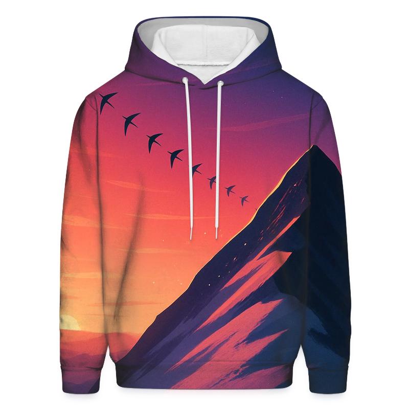 Crimson Ridge With Whispering Kites printed hoodies