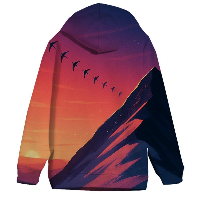 Crimson Ridge With Whispering Kites printed hoodies