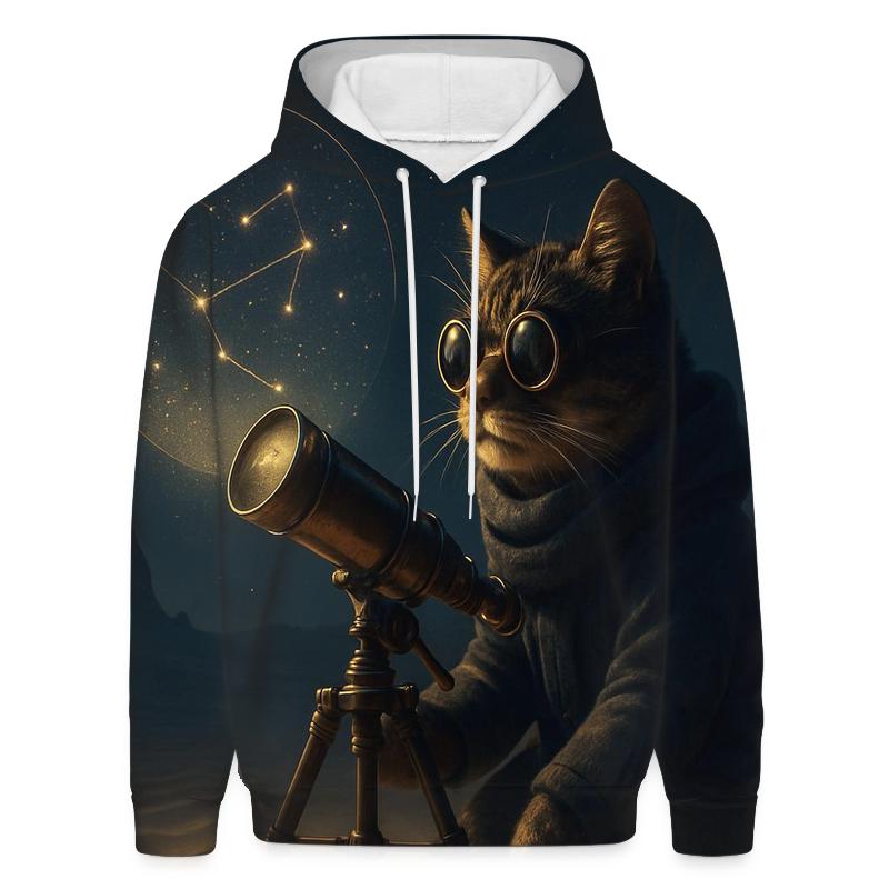 Desert Mirage Astronomer Cat heavyweight hoodies