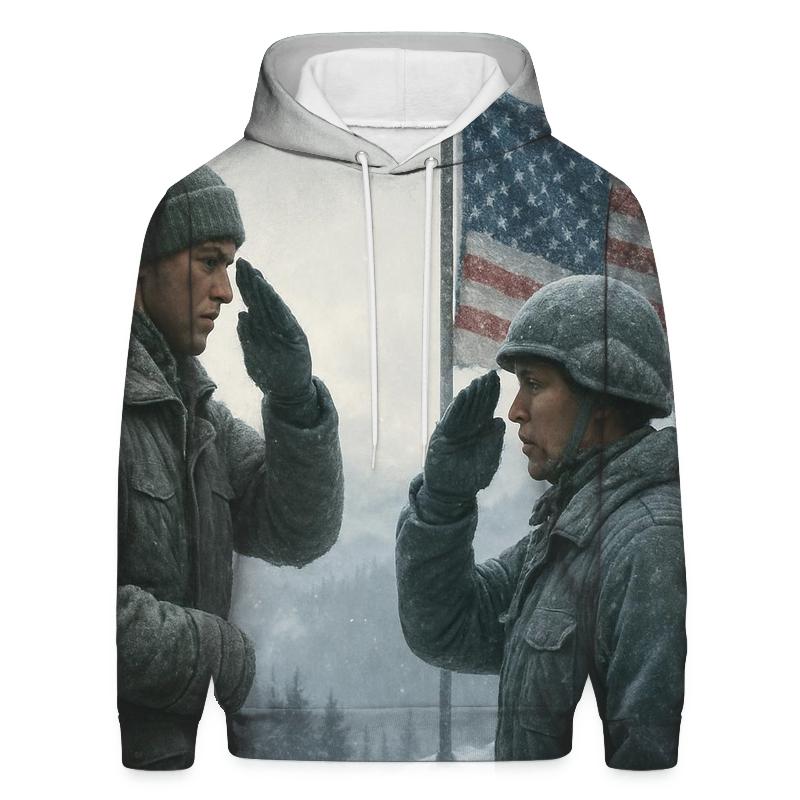 Honor Salute At Snowy Flag Ridge hoodie styles