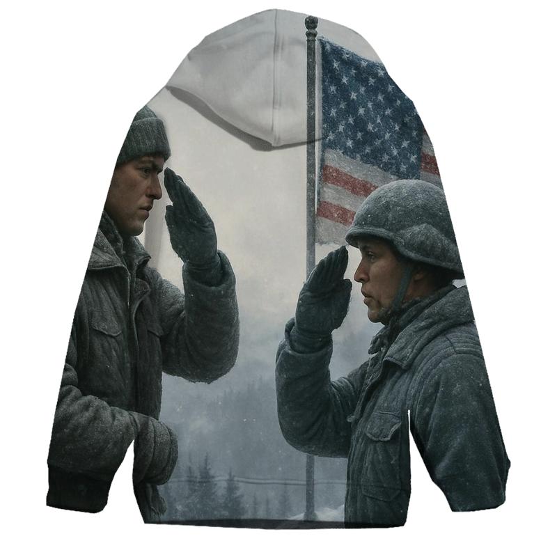 Honor Salute At Snowy Flag Ridge hoodie styles