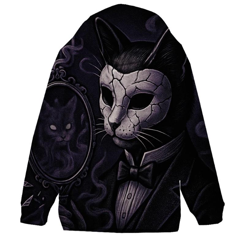 Haunted Mirror Masquerade Cat hoodie styles