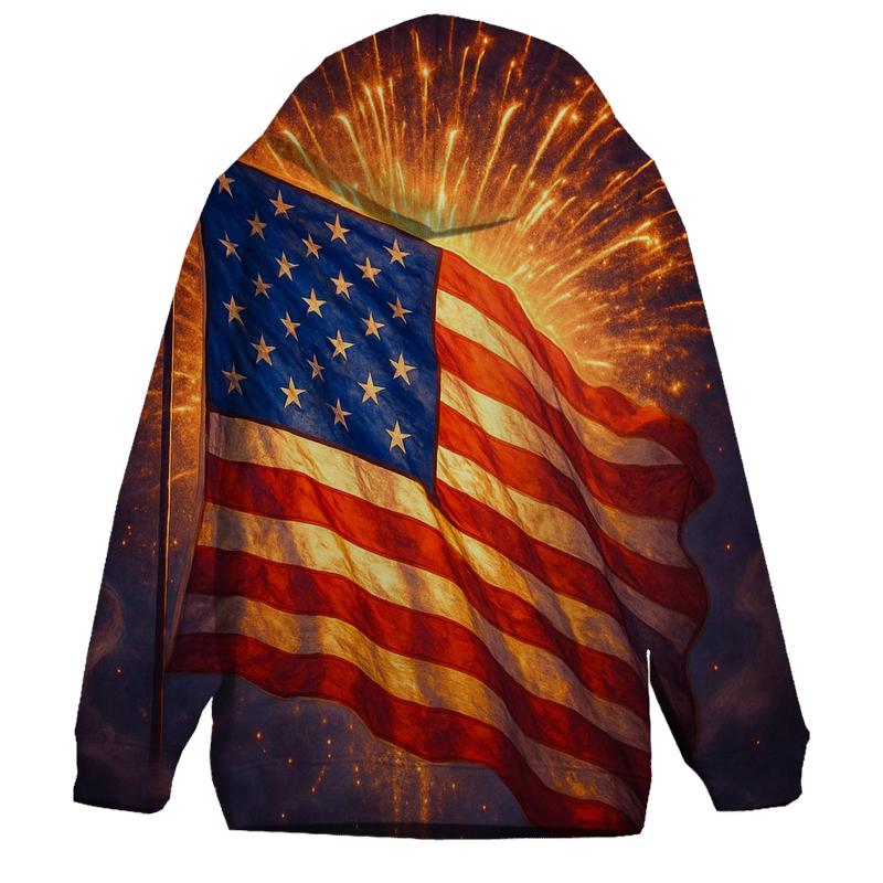 Fireworks Halo Flag Burst hoodie styles