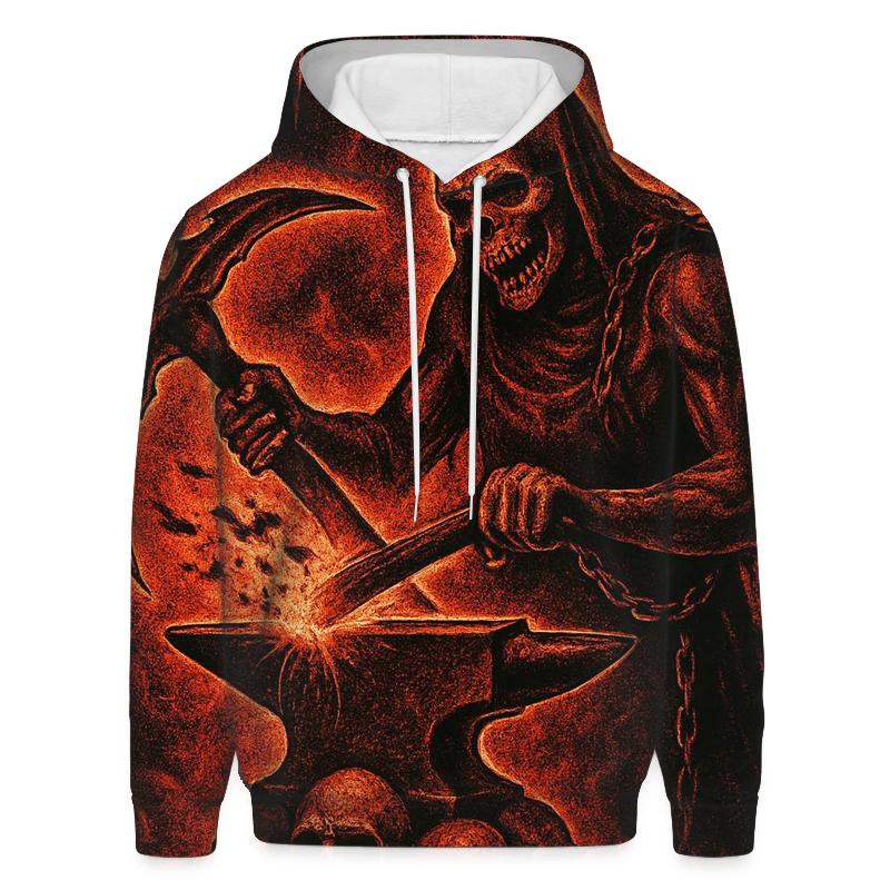 Skull Furnace Of The Blacksmith Wraith graphic hoodies