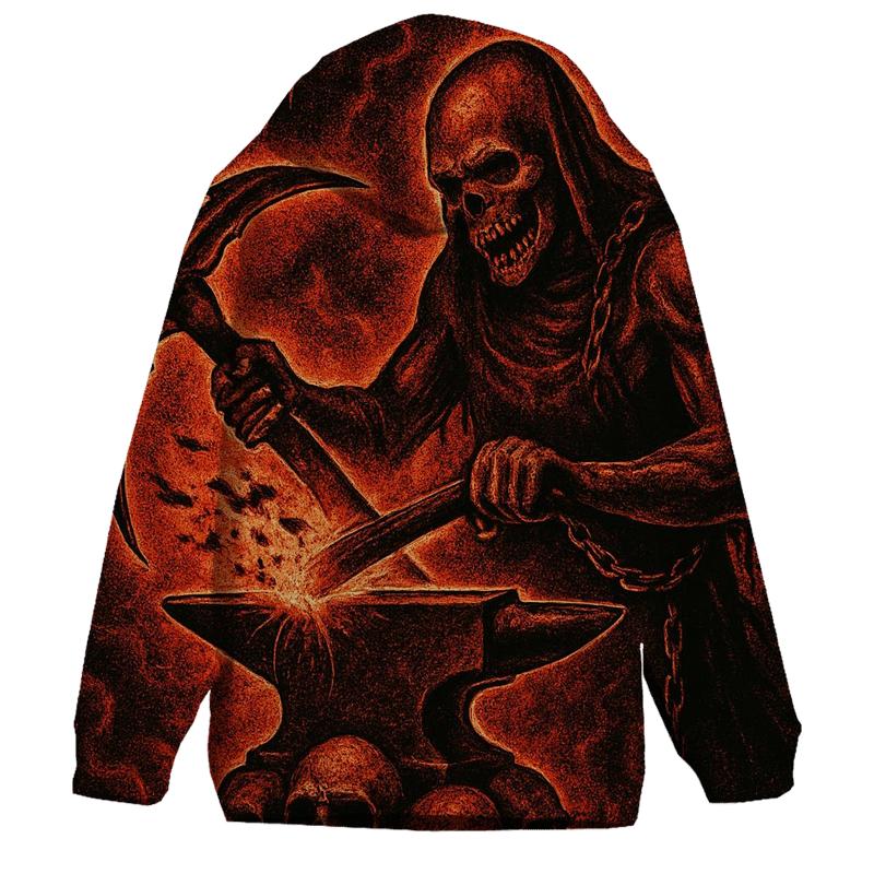 Skull Furnace Of The Blacksmith Wraith graphic hoodies