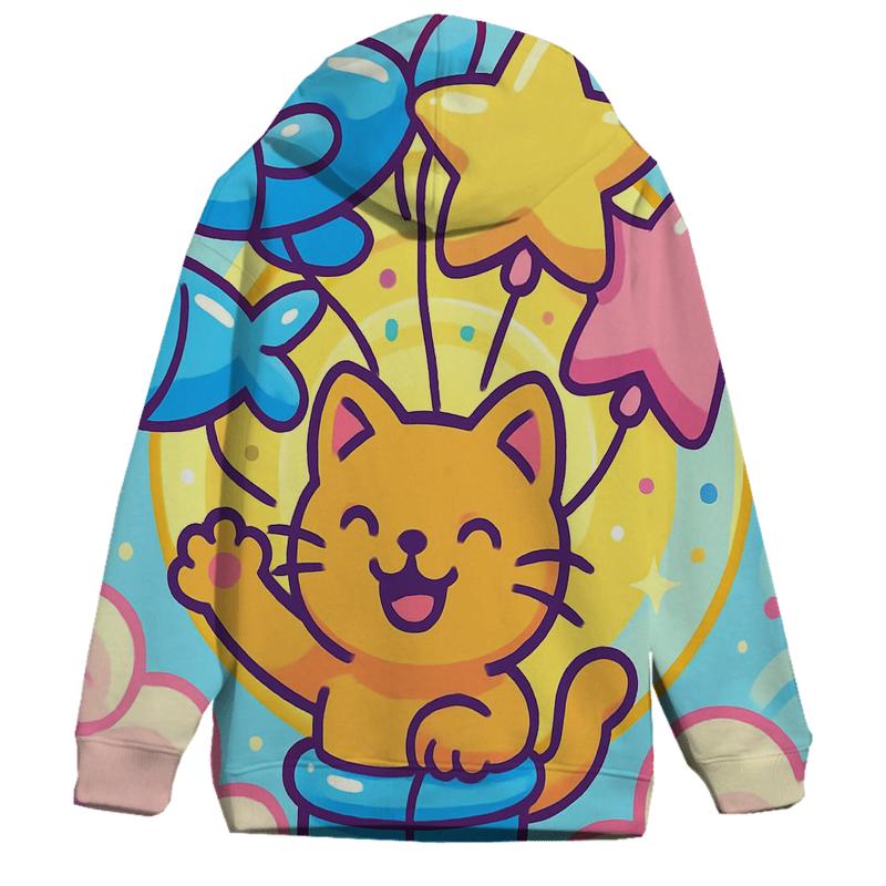Candy Cloud Balloon Cat Parade lightweight hoodies