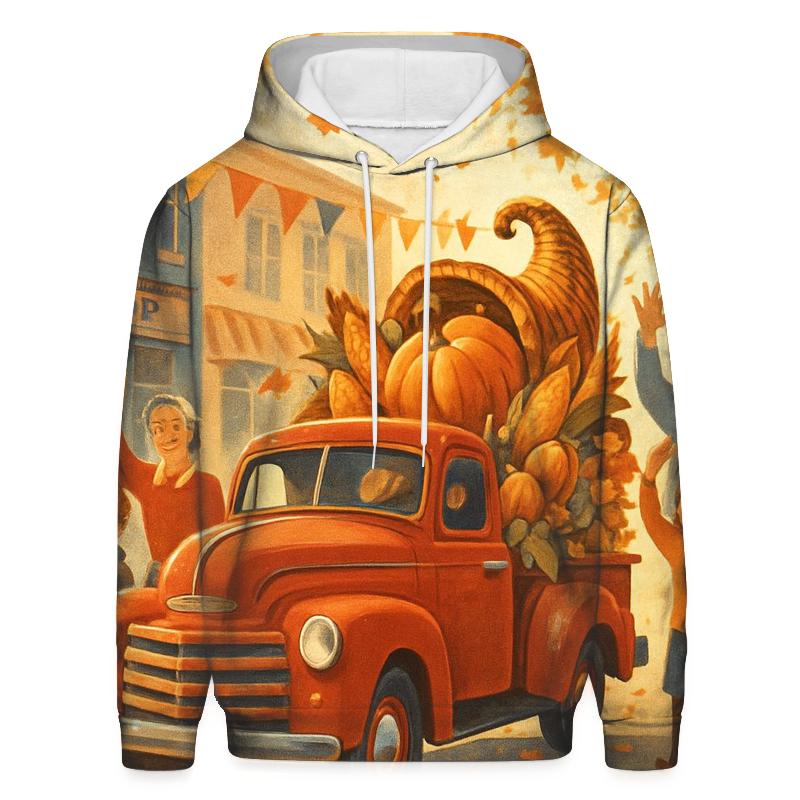 Vintage Americana Harvest Parade premium hoodies