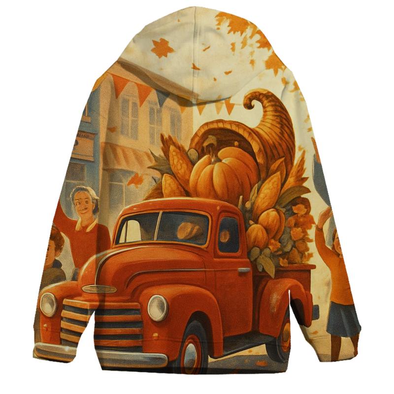 Vintage Americana Harvest Parade premium hoodies
