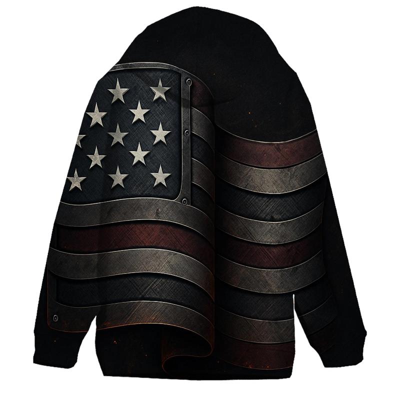 Industrial Camo Flag Forge lightweight hoodies