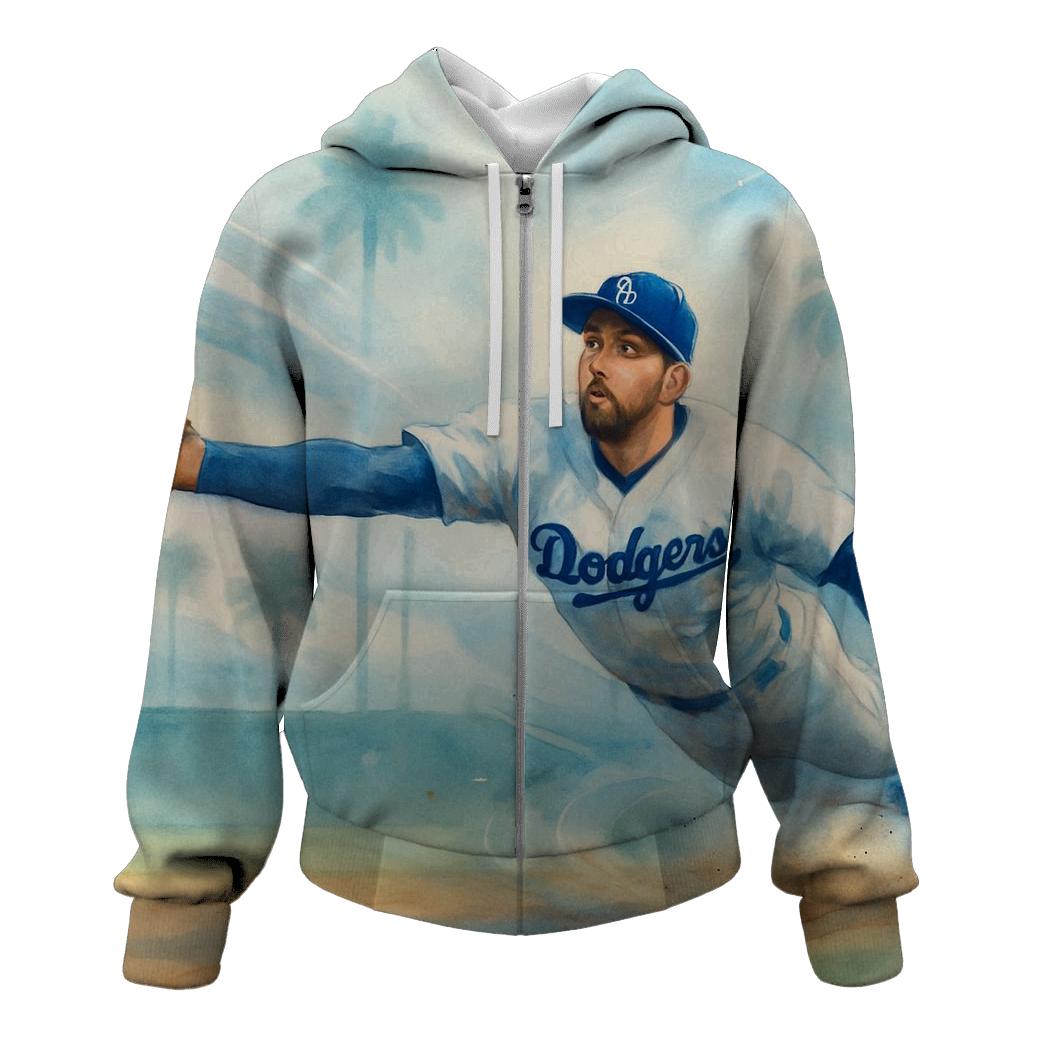 Pacific Breeze Outfield Dive graphic hoodies