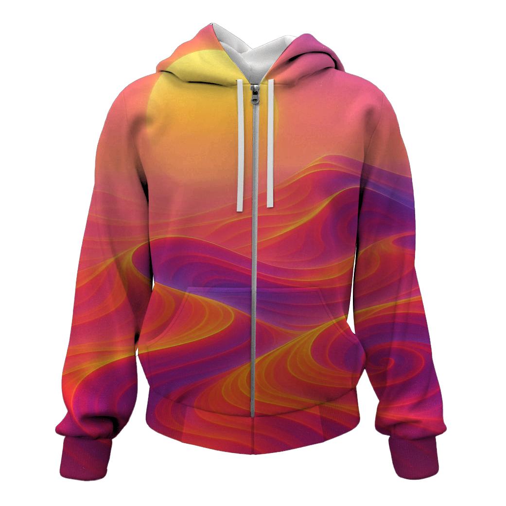 Neon Dune Reverie pullover hoodies