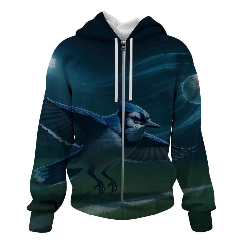 Midnight Outfield Blue Jays Glide embroidered hoodies