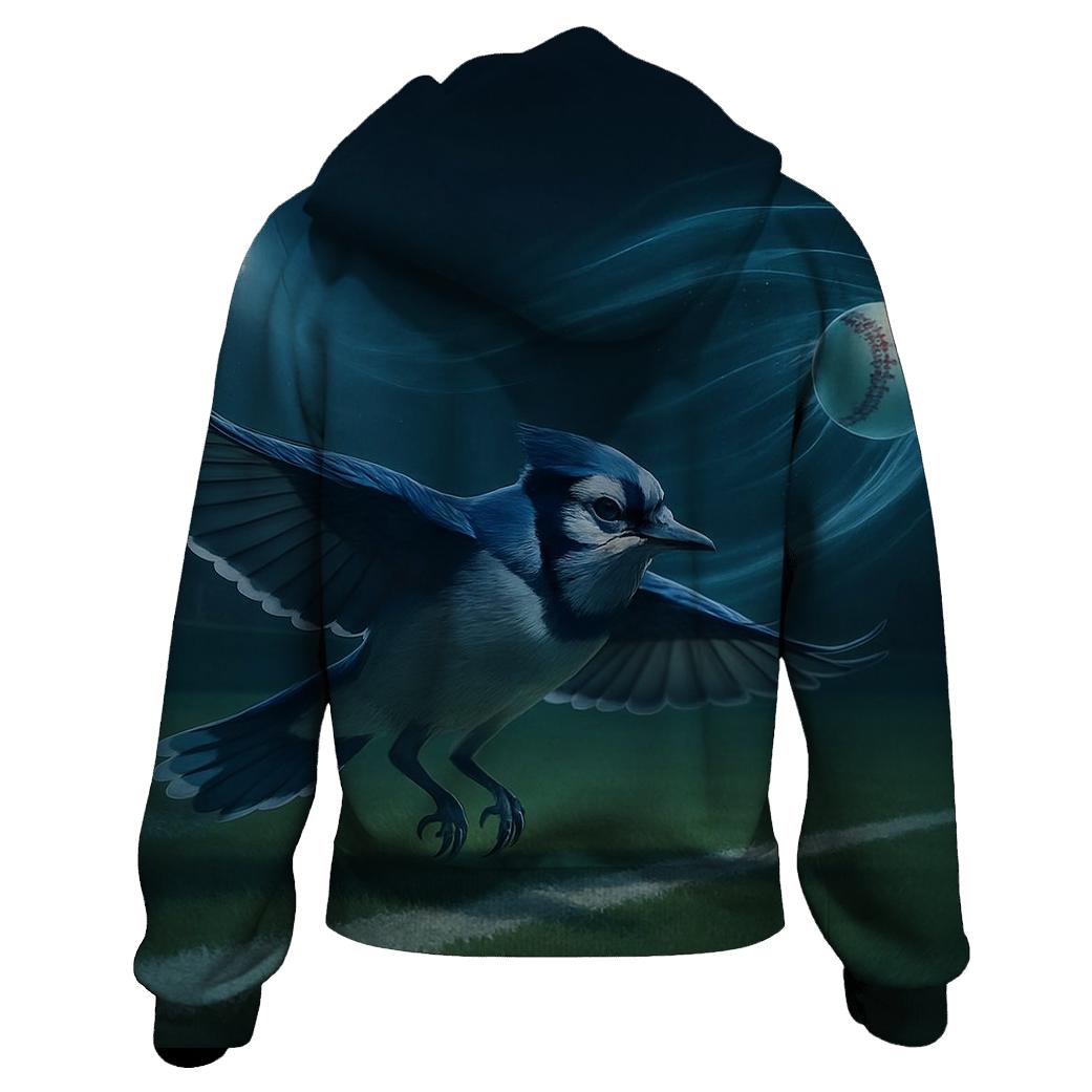 Midnight Outfield Blue Jays Glide embroidered hoodies