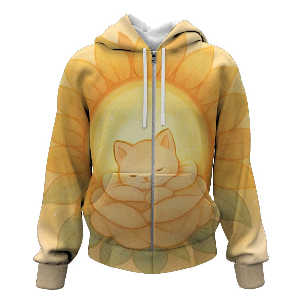 Sunflower Portal Cat Nap pullover hoodies