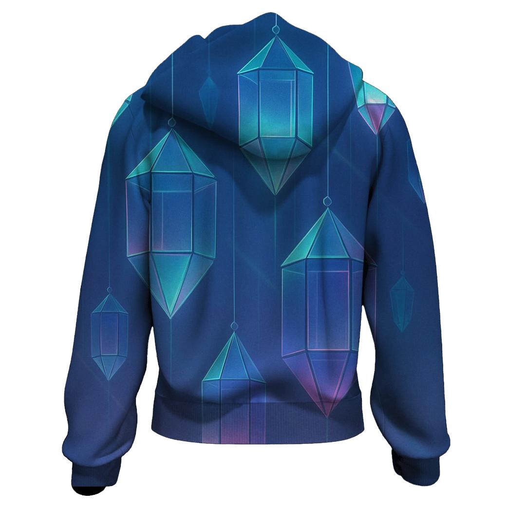 Geometric Rain Lanterns hoodie styles