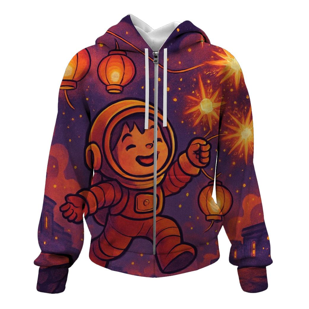 Supernova Paper Lantern Parade designer hoodies