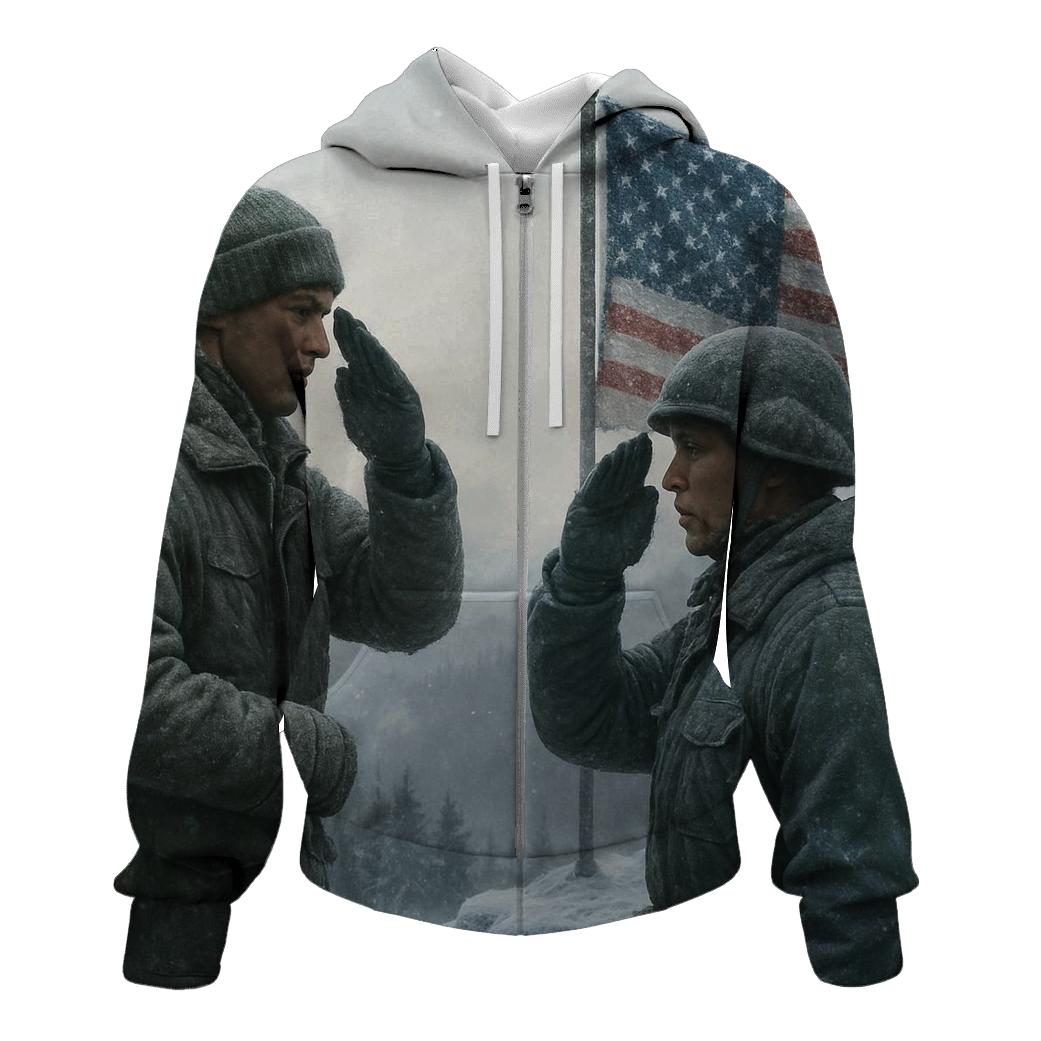 Honor Salute At Snowy Flag Ridge hoodie styles