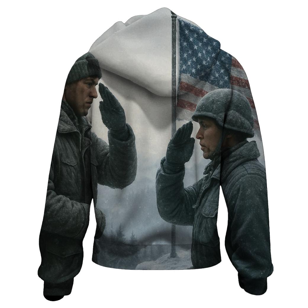 Honor Salute At Snowy Flag Ridge hoodie styles