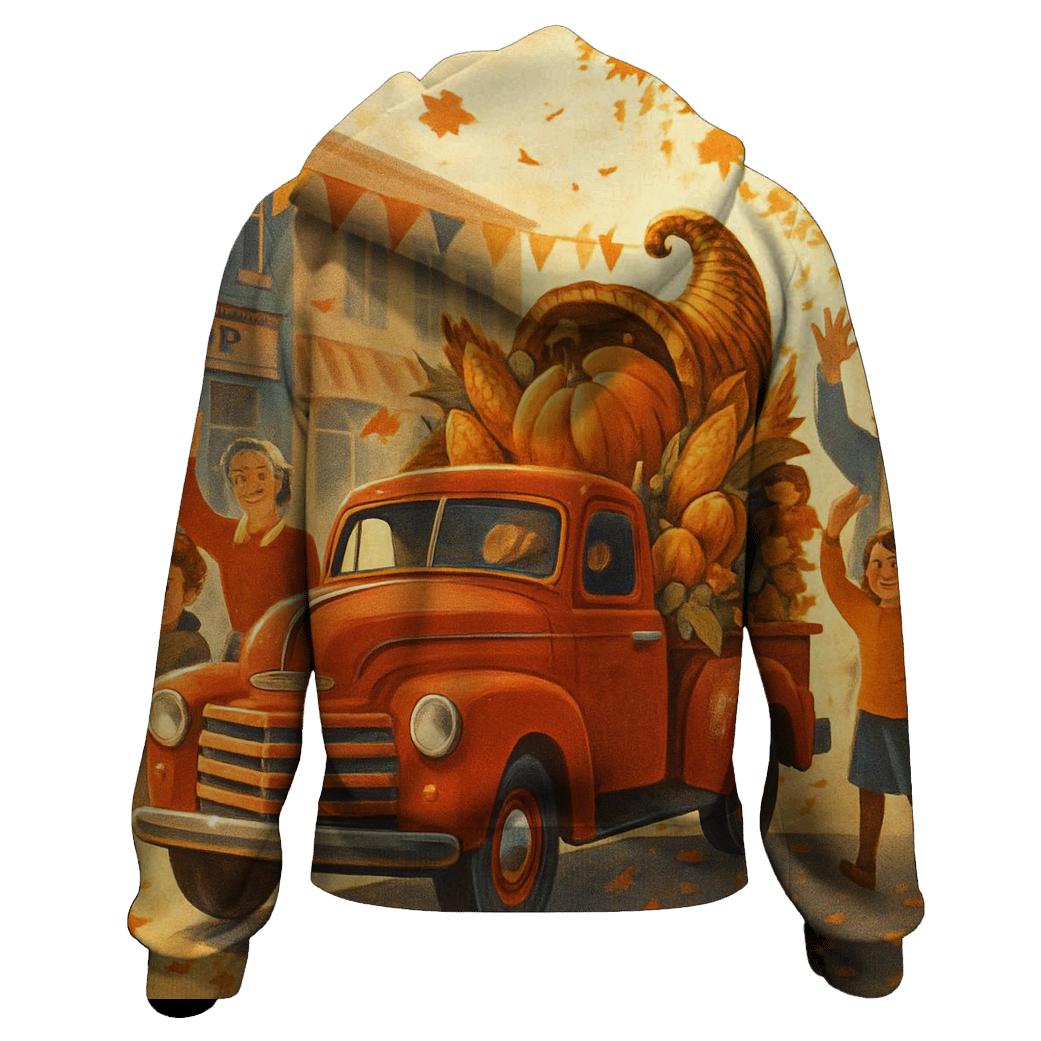 Vintage Americana Harvest Parade hoodies fashion