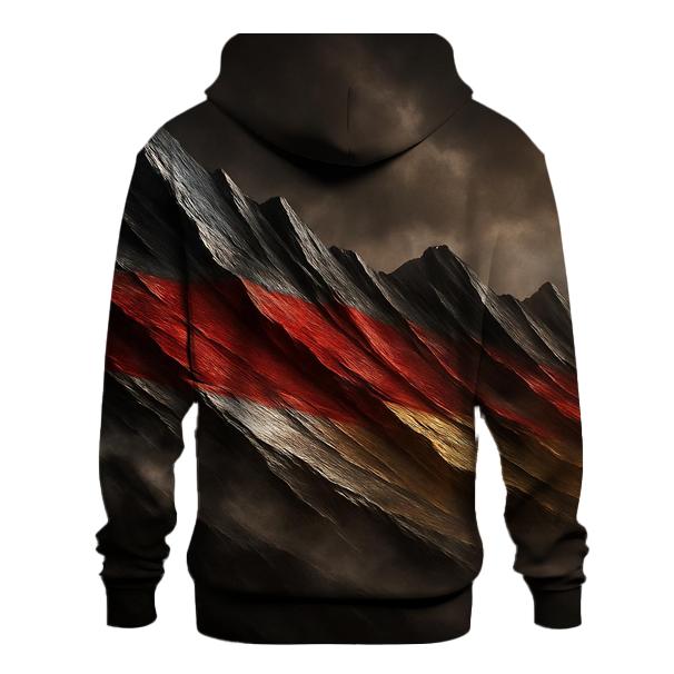 Metallic Flag Of Germany Forged Into Mountain Ridge hoodie styles