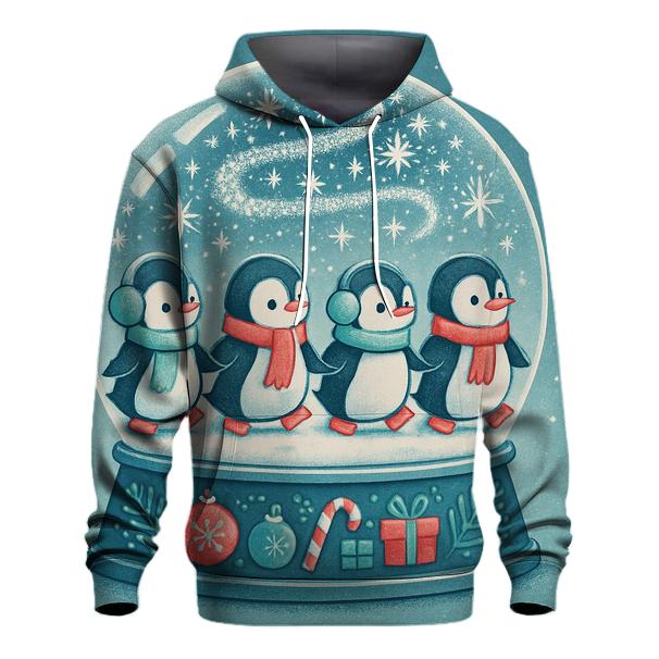 Snow Globe Penguin Parade hoodie designs