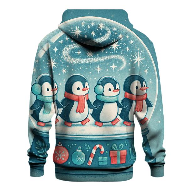 Snow Globe Penguin Parade hoodie designs