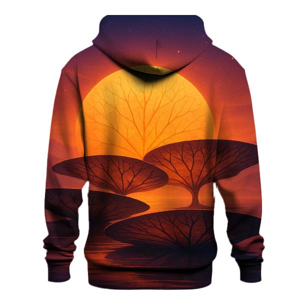 Sunset Bloom Above Floating Lily Isles hoodie designs
