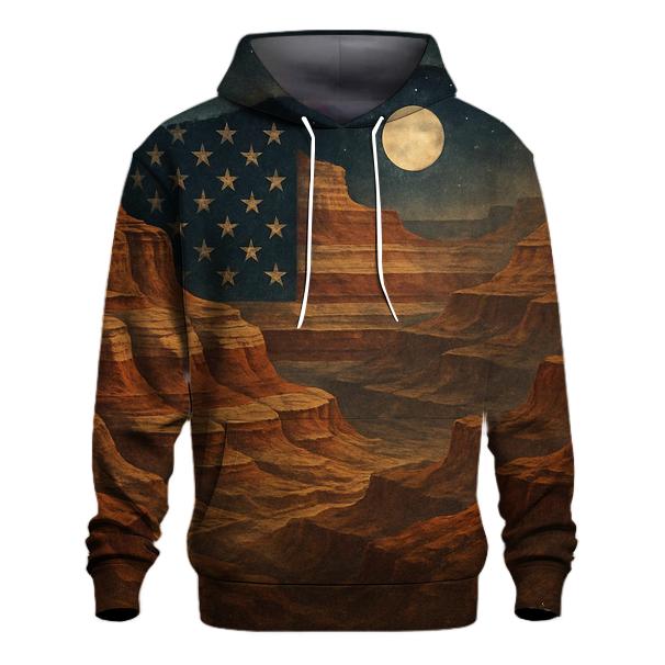 Wildland Flag Canyon Horizon embroidered hoodies