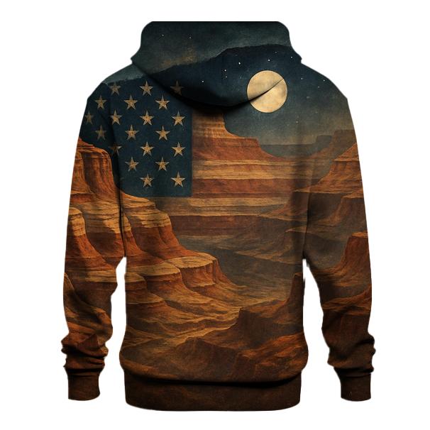 Wildland Flag Canyon Horizon embroidered hoodies