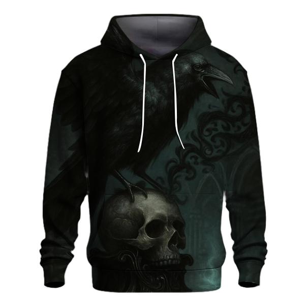 Raven Oracle In The Bone Chapel printed hoodies