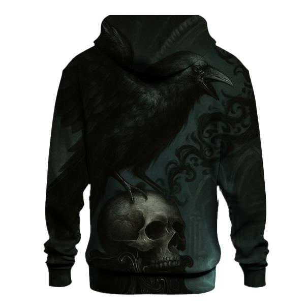 Raven Oracle In The Bone Chapel printed hoodies
