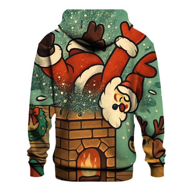 Santa Stuck In Chimney With Sparkle Soot hoodie styles