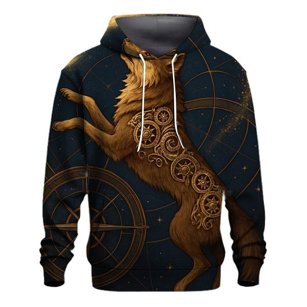 Clockwork Comet Hunter embroidered hoodies