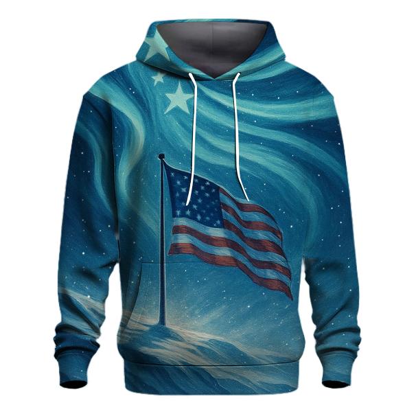 Arctic Signal Flag Aurora premium hoodies