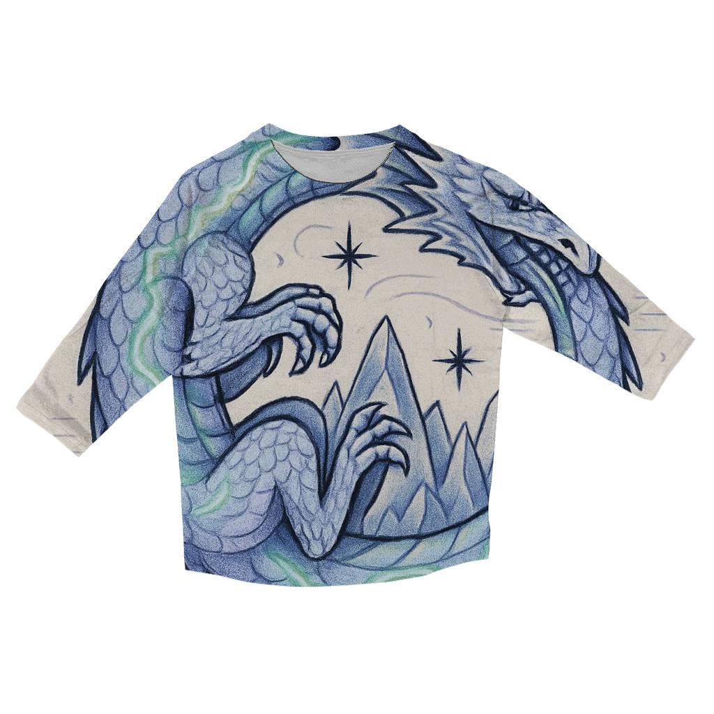 Ouroboros Glacier Ring With Aurora Veins stylish quarter sleeve tops