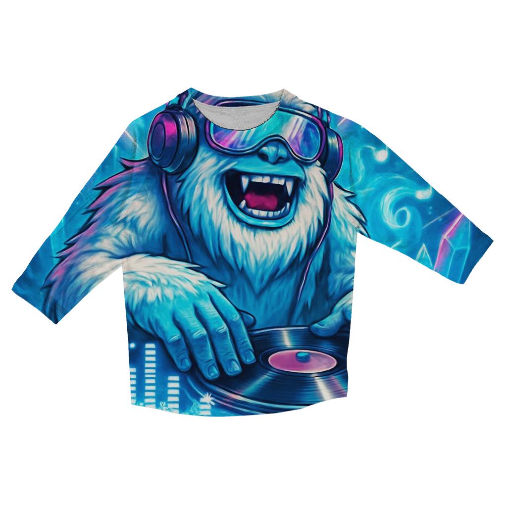 Glacier Disco Yeti fashion 3/4 sleeve shirts