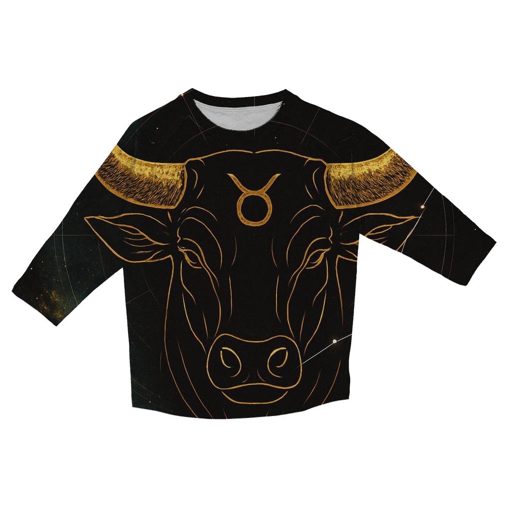 Taurus Horns And Aldebaran Glow casual three quarter sleeve shirts