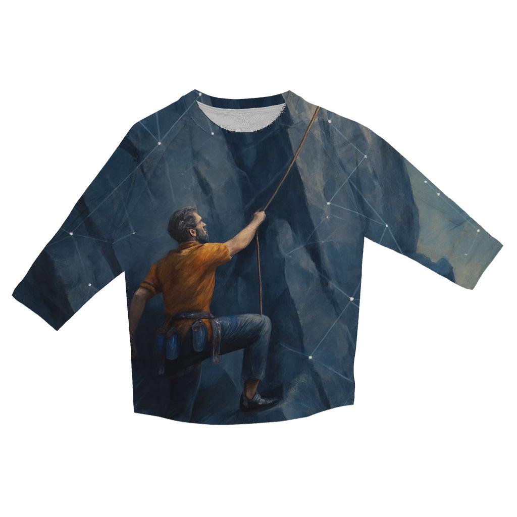 Mountain Climb Summit Constellation trendy 3/4 sleeve tops