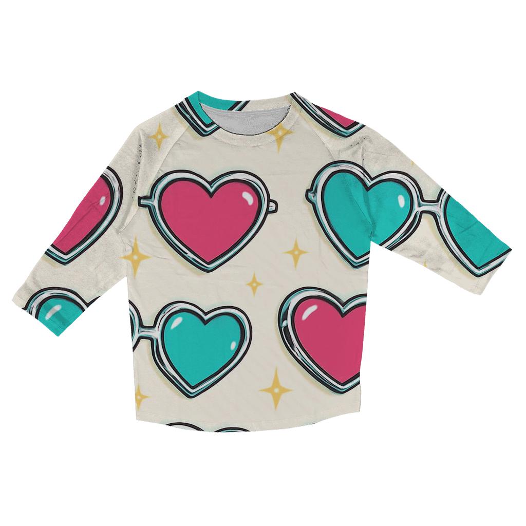 Chrome Heart Glasses Pattern cotton quarter sleeve shirts