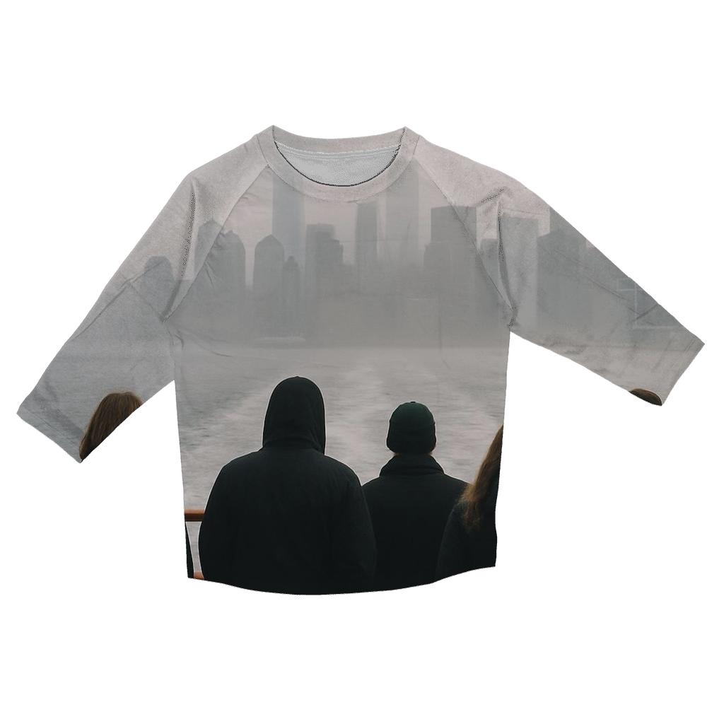 Staten Island Ferry Fog Reveal Of Downtown fashion 3/4 sleeve shirts